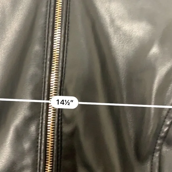 Philosophy black vegan faux leather jacket - Picture 3 of 4